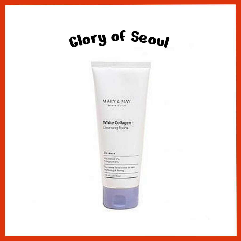 MARY&MAY Espuma De Limpeza De Colágeno Branco, 150ml em Oferta na Shopee