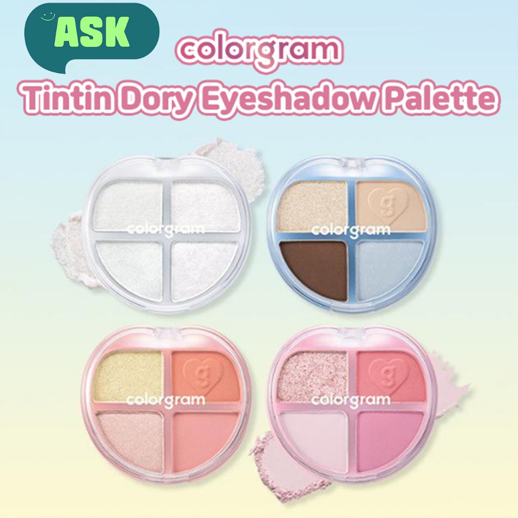 [K-BEAUTY] Paleta De Sombras COLORGRAM Tintin Dory | Brilho Fosco E Deslumbrante Tudo-Em-Um Mistura Suave Alto Pigmento-Loja DOKO