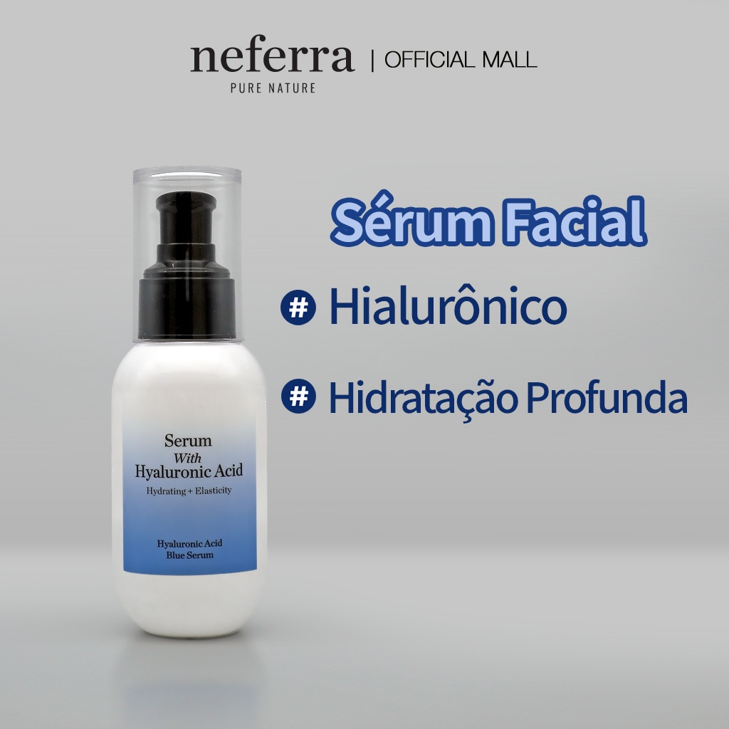 Odorata/Neferra Duplo  Hidratante + Elasticidade + Soro Azul Ácido Hialurônico Calmante 100ml
