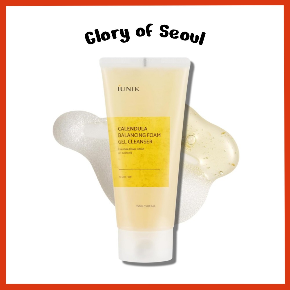 Gel De Limpeza De Espuma Balanceadora De Calêndula IUNIK , 150mL em Oferta na Shopee