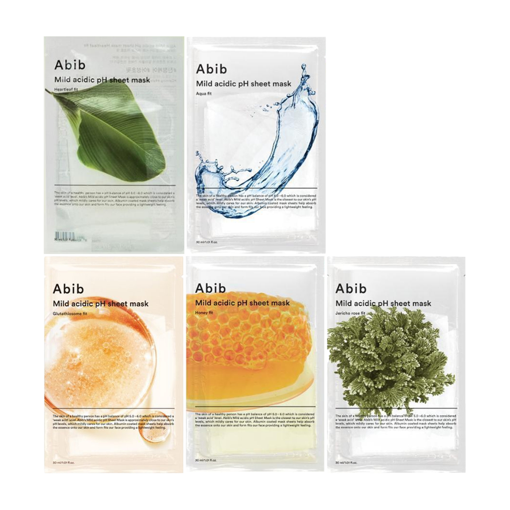 Abib Mild Acidic pH Sheet Mask 30ml 5types