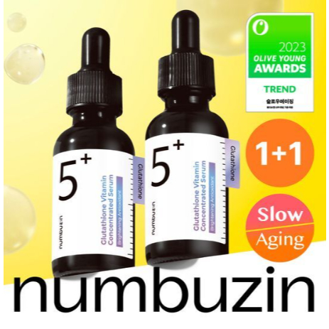 NUMBUZ:N NO . 5 Glutationa C SPOT Ampola DUO – Sérum Iluminador E Escuro Para Cuidados 30ML + 30ML