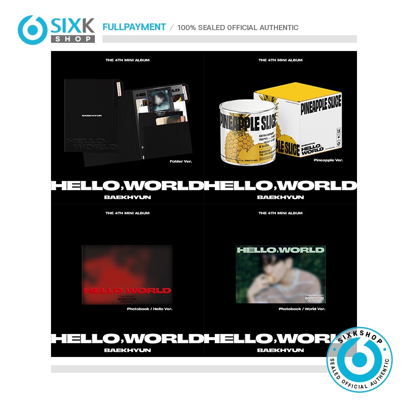 BAEKHYUN 4th Mini Album [Hello, World] em Oferta na Shopee