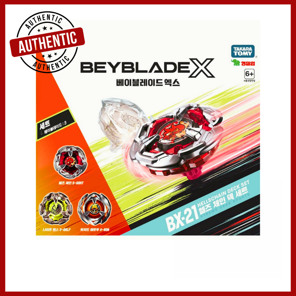 [TAKARA TOMY] Conjunto De DECK De Corrente BEYBLADE X HELLS BX-21