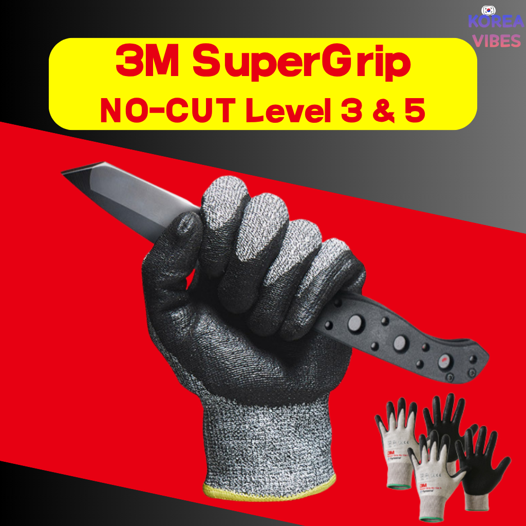 Luvas 3M Super Grip Sem Corte Nível 3 E 5 Resistentes A Cortes EN388 2016 NBR ANSI A2 A5