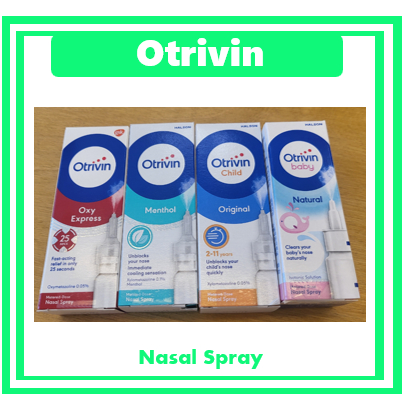 Spray Nasal Otrivin (Bebê Natural , Original Infantil , Oxy Express , Mentol)