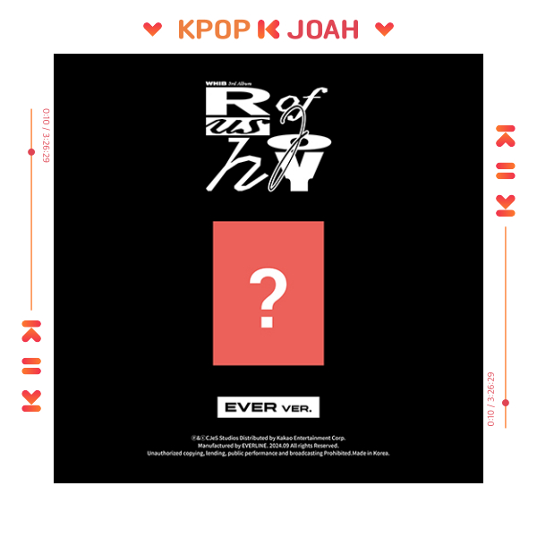 (EVER VER.) WHIB [RUSH OF JOY] 3rd Single Album (1st Oct.2024)