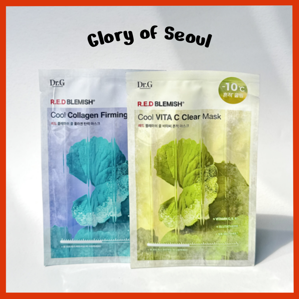DR.G Red Mongredish Cool Mask Sheet / 2 tipos, 1ea