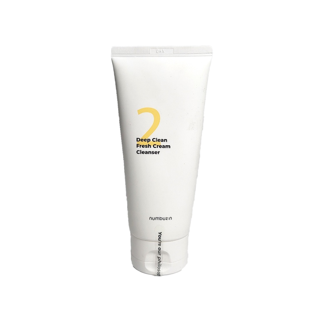 numbuzin no.2 deep clean fresh cream cleanser 120ml em Oferta na Shopee