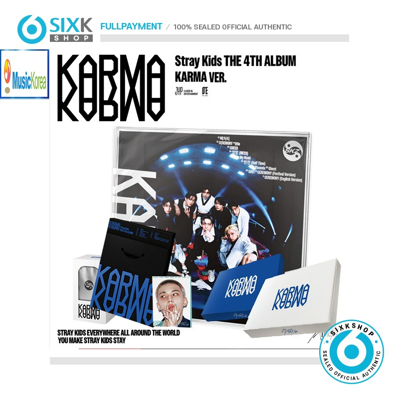 ( SELECT MUSIC KOREA POB ) STRAY KIDS 4th Album KARMA em Oferta na Shopee