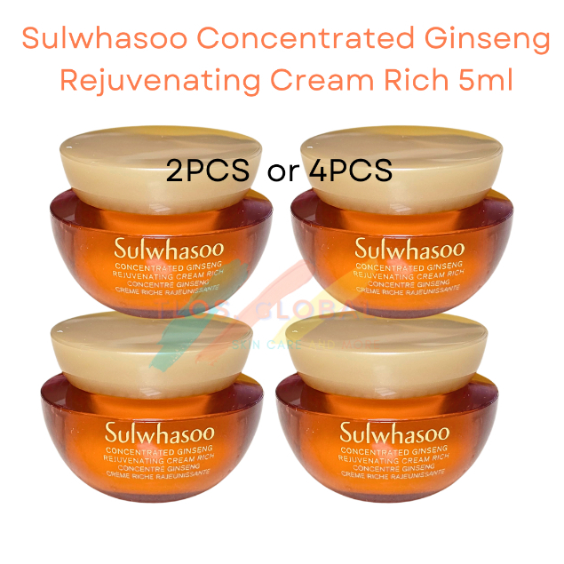 2pcs | 4pcs x 5ml Sulwhasoo Concentrated Ginseng Rejuvenating Cream Rich em Oferta na Shopee