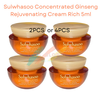 2pcs | 4pcs x 5ml Sulwhasoo Concentrated Ginseng Rejuvenating Cream Rich em Oferta na Shopee