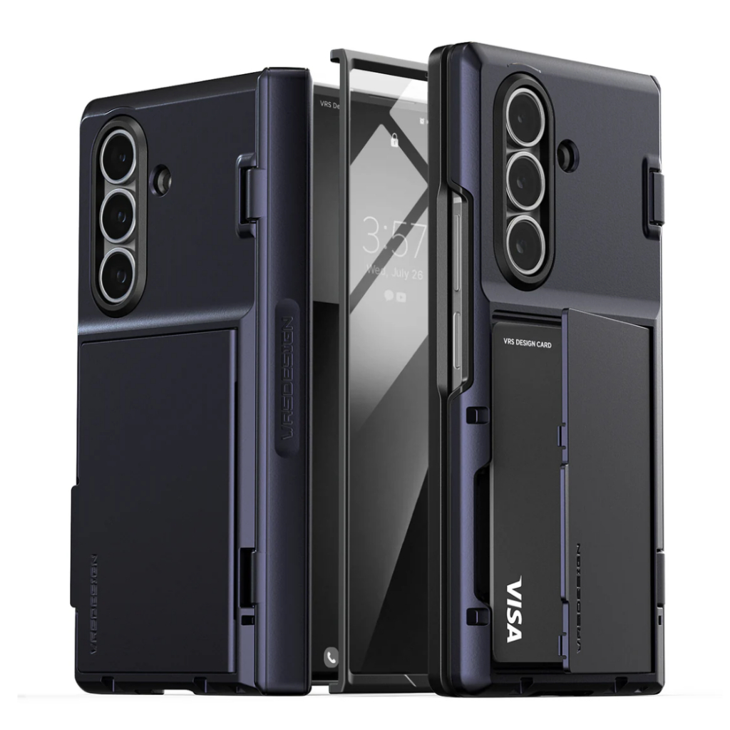 VRS-Galaxy Z Fold 7 case Terra Guard Modern GO Wallet/Filme De Vidro Temperado E