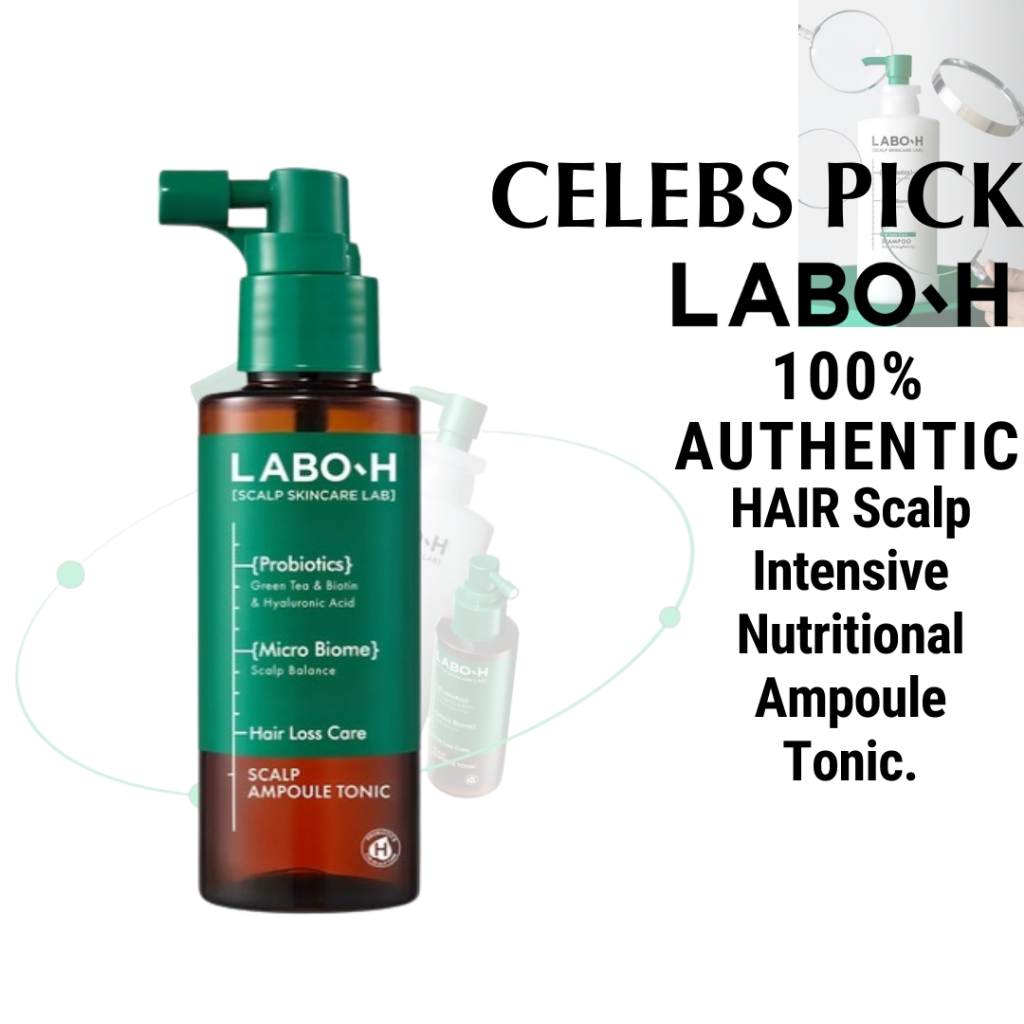 [Labo H] Tônico Capilar Ampola Nutricional Intensiva Para Couro Cabeludo – 100 Ml | Tratamento Funcional Coreano E Raiz