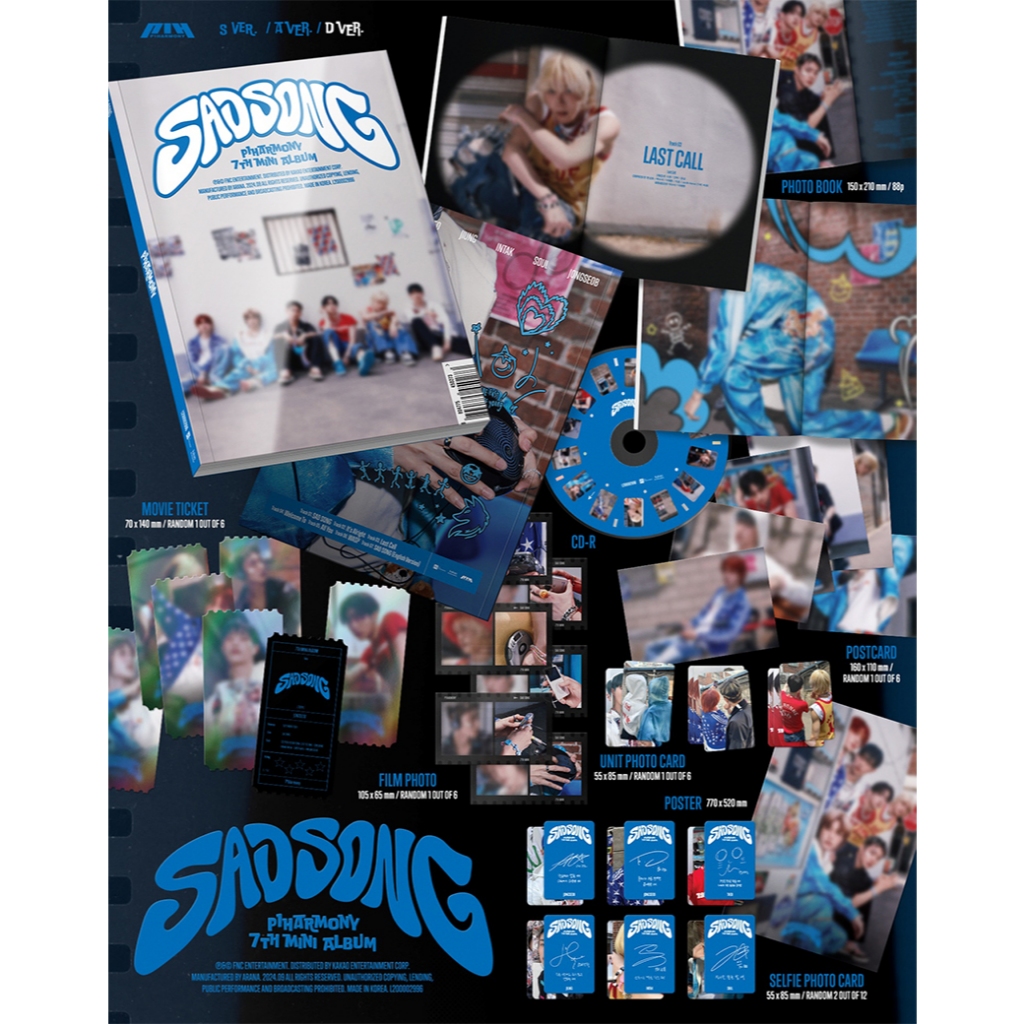 P1Harmony - 7th Mini Album [ Sad Song ] - detalhe