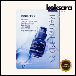 Innisfree Retinol Green Tea PDRN Skin Booster Ampoule Gel Mask 25ml 1ea