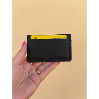 Porta Cartão Slim Couro Comporta Cédulas  Masculino e Feminino ref 13