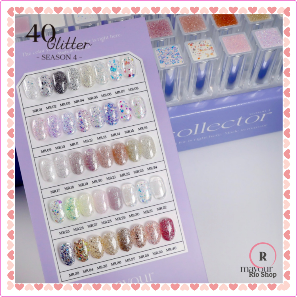 Mayour x The Collector Temporada 4 Prego Glitter 40 Cores