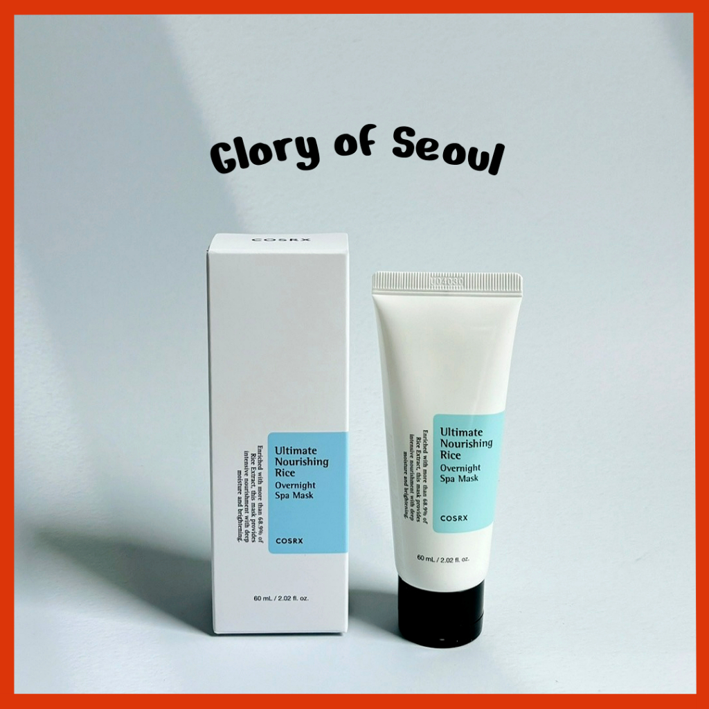 COSRX Máscara de arroz de arroz nutritivo final durante a noite, / 2.02 fl.oz |Extrato de arroz 68% e niacinamida 2% |Cuidados com a pele coreanos, testes em animais grátis, paraben livre, 60ml em Oferta na Shopee