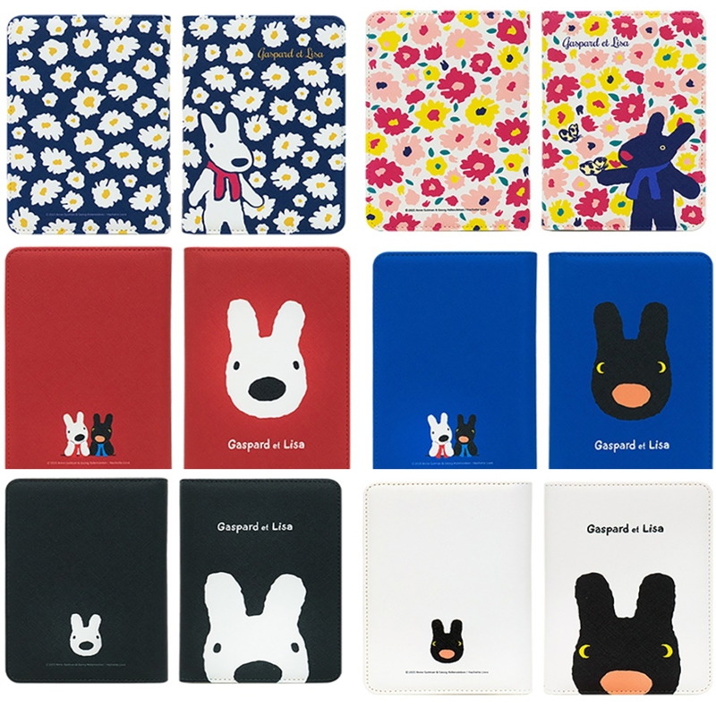 Gaspard et Lisa Oficial Saffiano Couro Viagem RFID ANTI Skimming Capa Para Passaporte