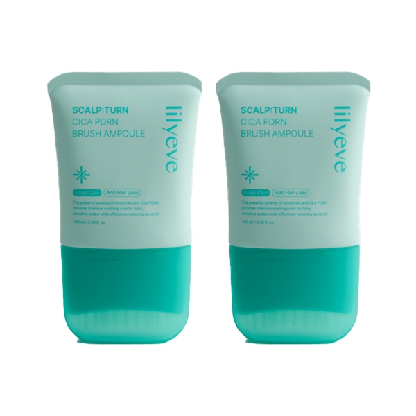Detalhes do Lilyeve Scalpton Cica PDRN Brush Hair Loss Cooling Ampoule 100ml