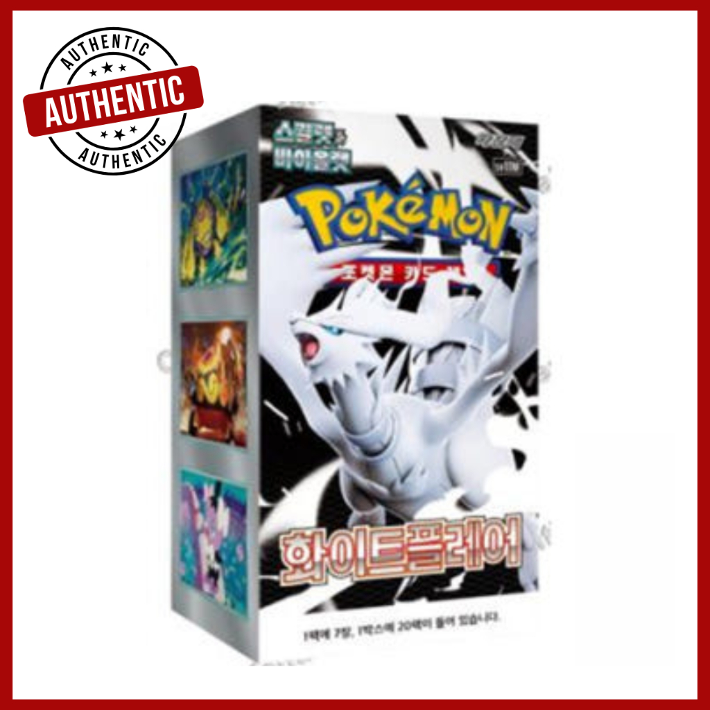 [Pokémon] Cartão Scarlet & Violet-Caixa Flare Branca 2025 Novo !/Selada/Versão Coreana .
