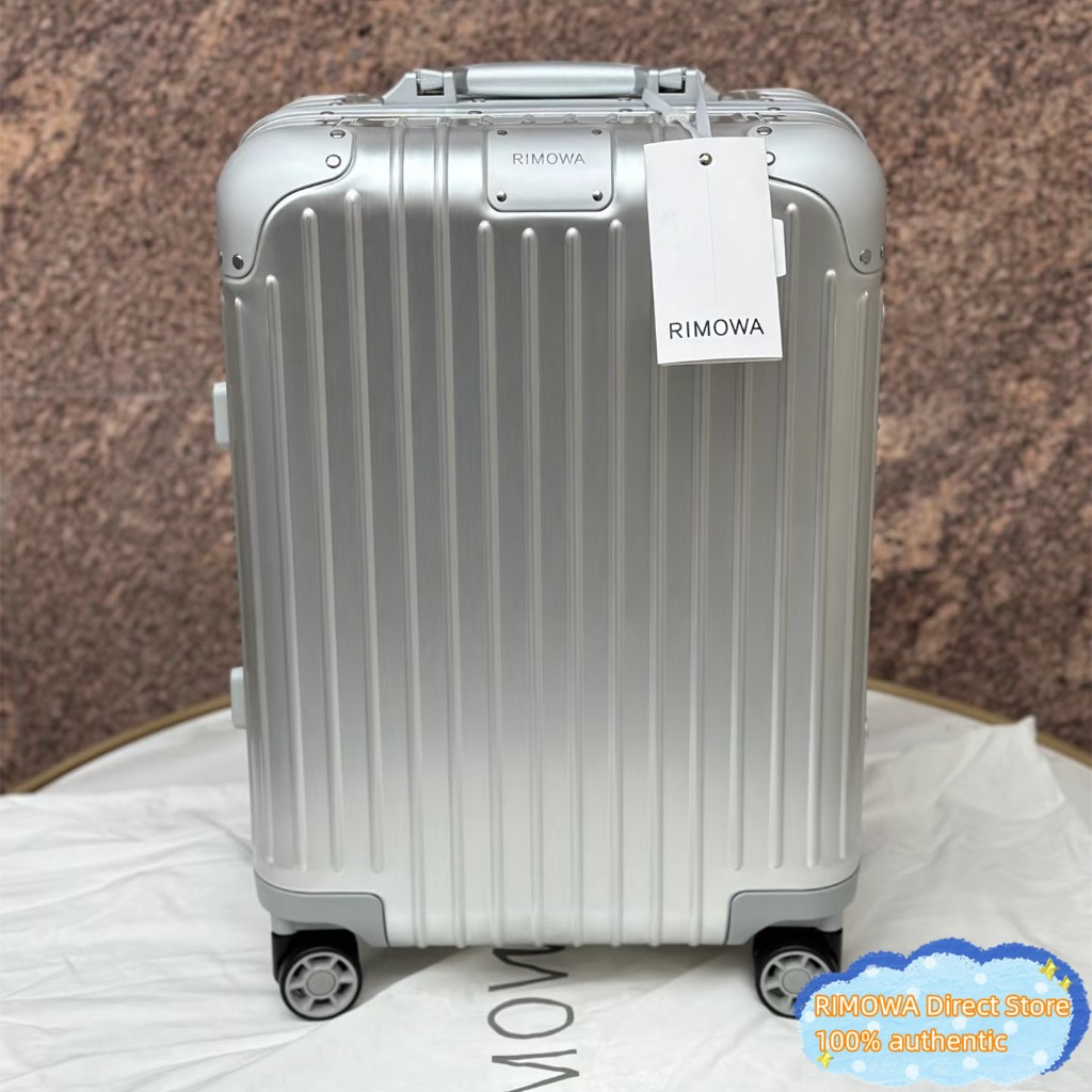 Cabine Original RIMOWA (Três Tamanhos) (Cores Opcionais) Bagagem Em Liga De Alumínio-Magnésio 92553004