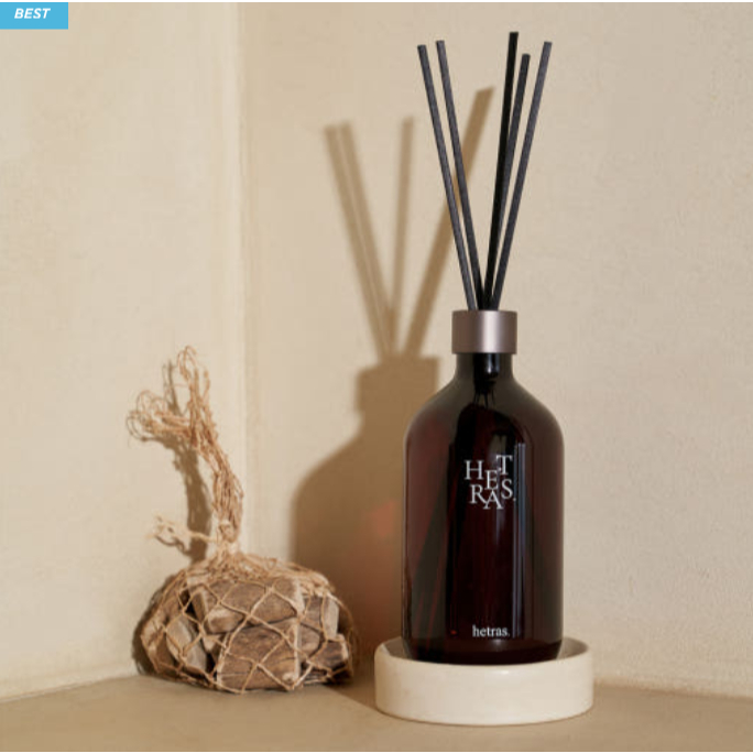 Conjunto De Difusor De Grande Capacidade Hetras Premium 500ml x 2-Ambientador Interno E Decoração De Casa