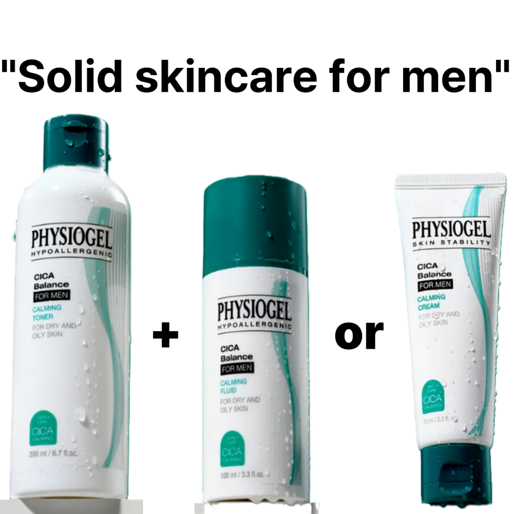 Conjunto OLIVE YOUNG PHYSIOGEL Cicabalance Para Homens . 2 Tipos (Fluido Ou Creme) OC07