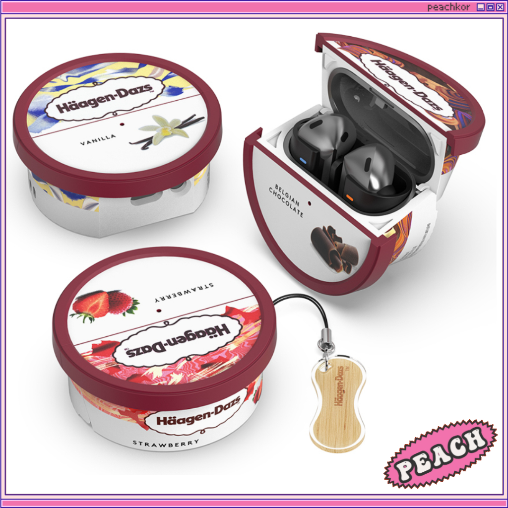 Samsung Galaxy Buds 3 Pro Haagen-Dazs Mini Estojo Para Copos (3 Cores)/Buds3 Cap