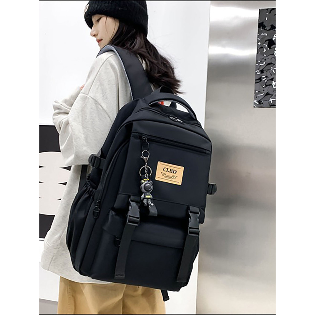 Mochila Funcional Resistente Anti Furto Remendo De Letra De Estilo Simple Reforçado, Mochila Feminina Masculino Notebook em Oferta na Shopee