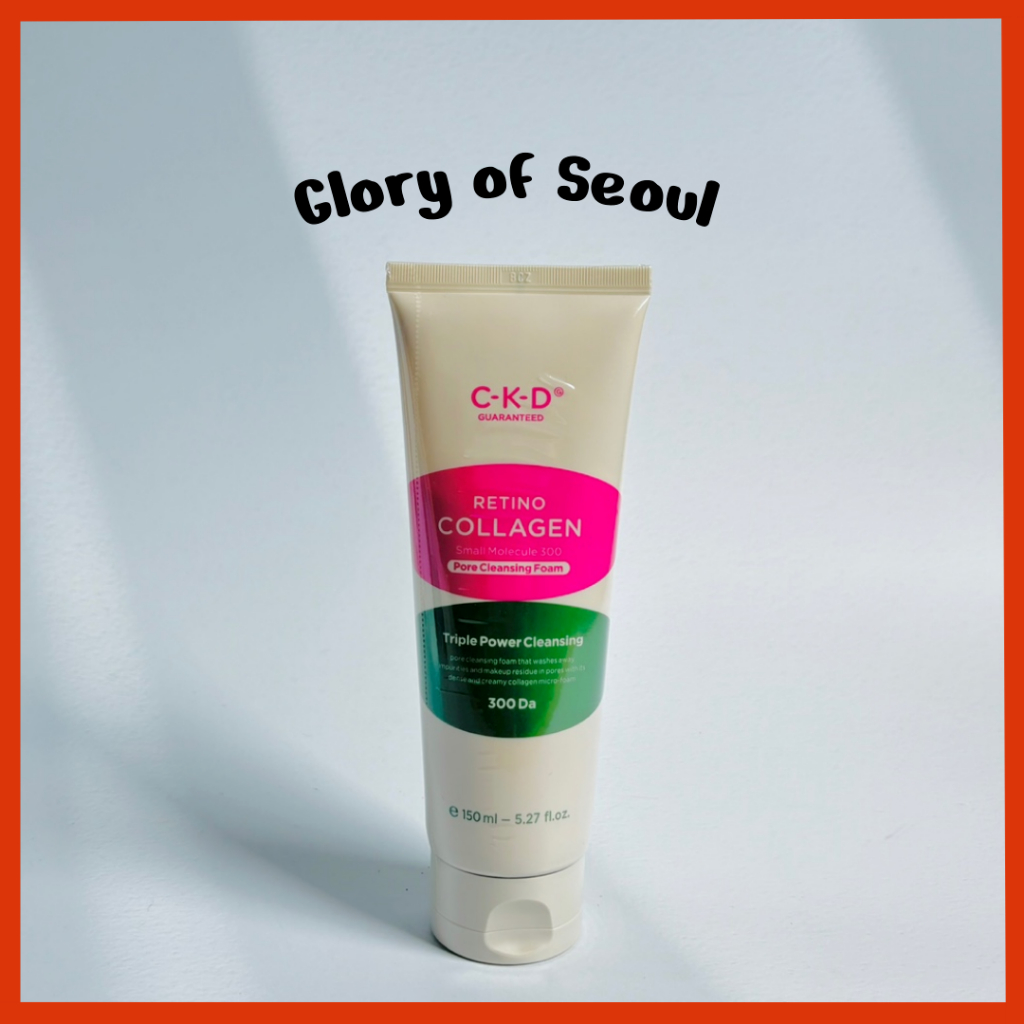 CKD Retino Colágeno Pequeno molécula 300 poros de espuma de limpeza, 150ml