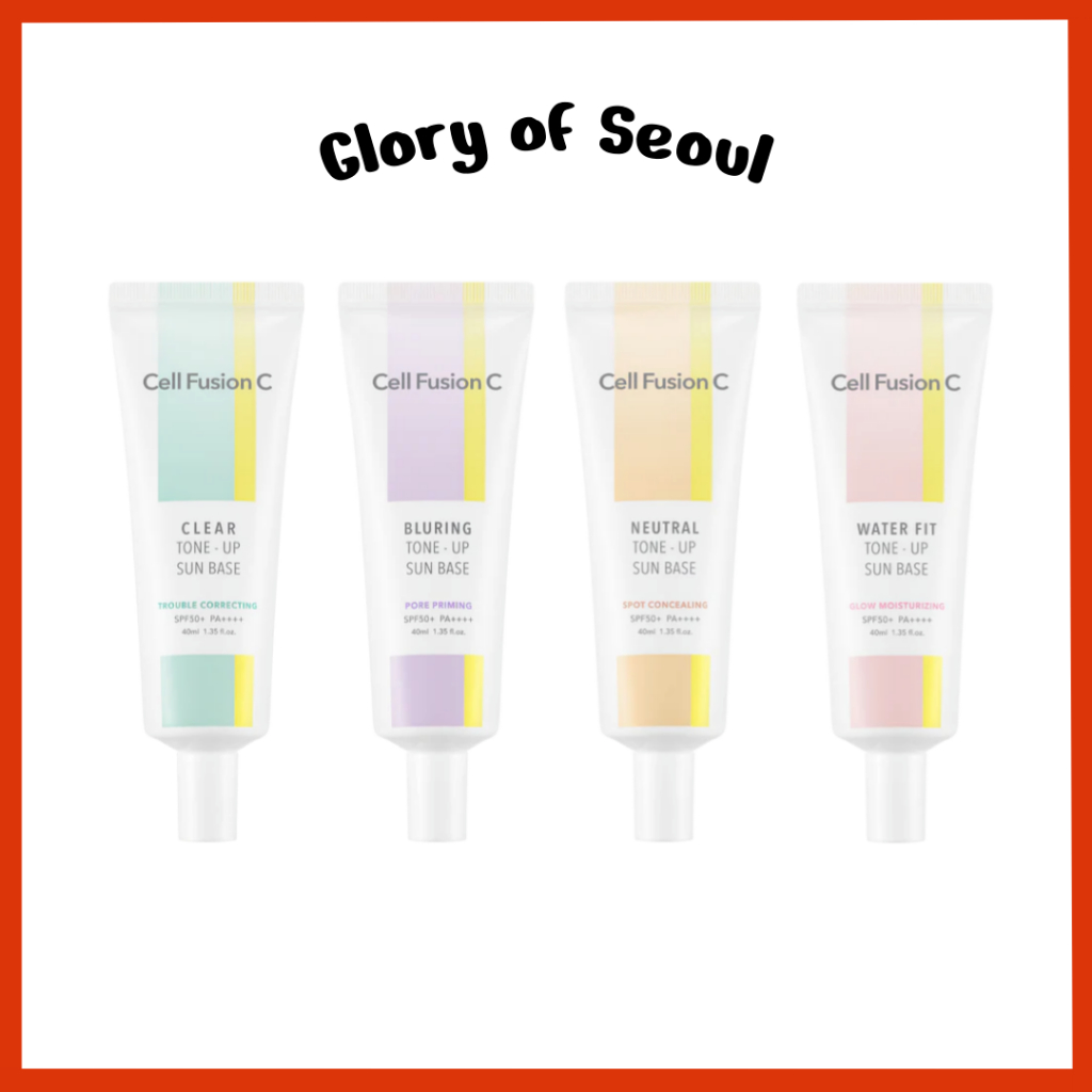 CELL FUSION C Base solar SUN SPF 50+ Pa ++++ (4colors), 40ml em Oferta na Shopee