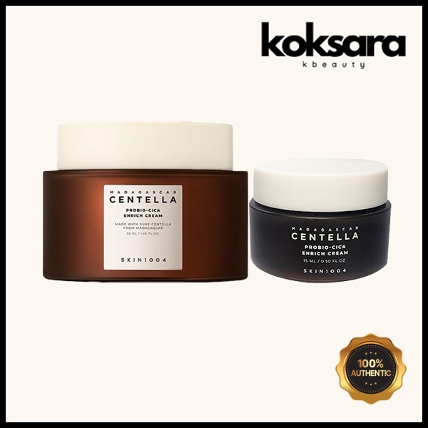 skin1004 madagascar centella probio-cica Creme Enriquecido 15ml 50ml em Oferta na Shopee