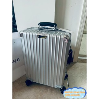 RIMOWA Classic Cabin Prata/Preto 21 Polegadas Mala De Cabine Em Liga De Alumínio-Magnésio 97353004