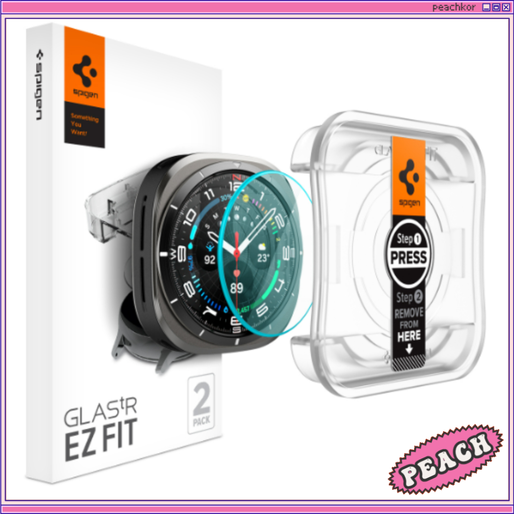 Relógio Spigen Galaxy 7 Ultra Protetor De Tela EZ FIT GLAS.tR (2 Pacotes)/Watch7