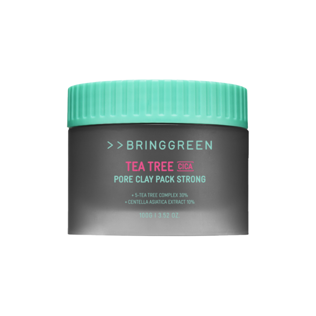 bringgreen tea tree cica pore clay pack strong 100g - Beauty