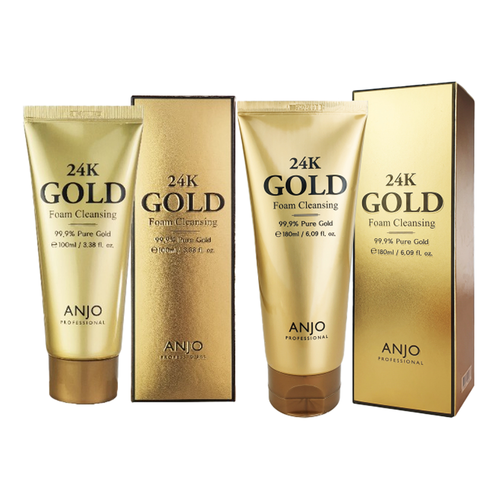 Anjo 24k Gold Foam Cleansing 100ml, 180ml em Oferta na Shopee