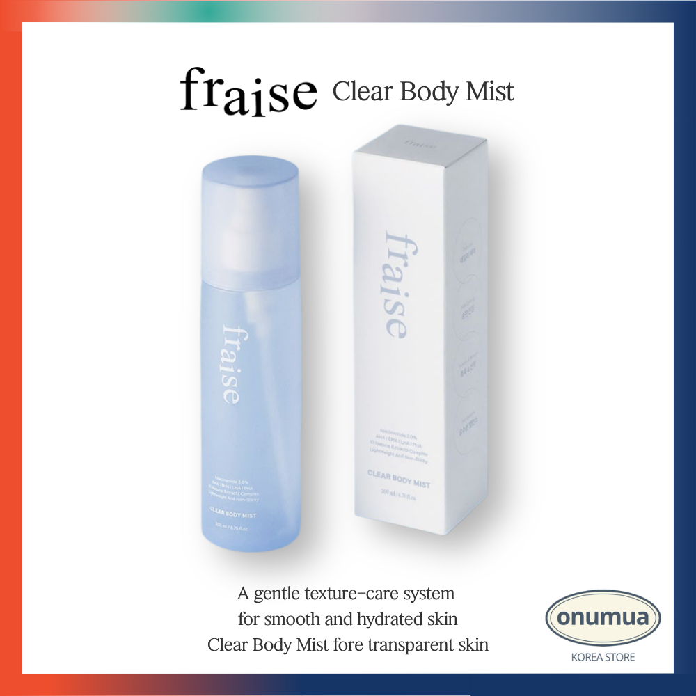 [Fraise] Clear Body Mist 200ml – Made in Korea  | Body Splash Coreano | Perfume Suave Corpo | Auto-cuidado Diário