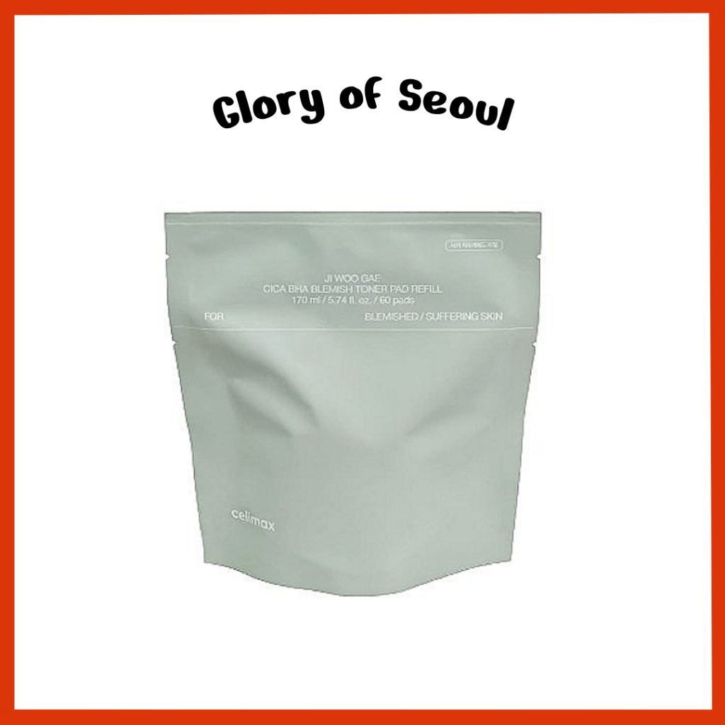 [REFIL] CELIMAX Ji Woo Gae Cica BHA Exfoliacao Suave, 60 pads em Oferta na Shopee