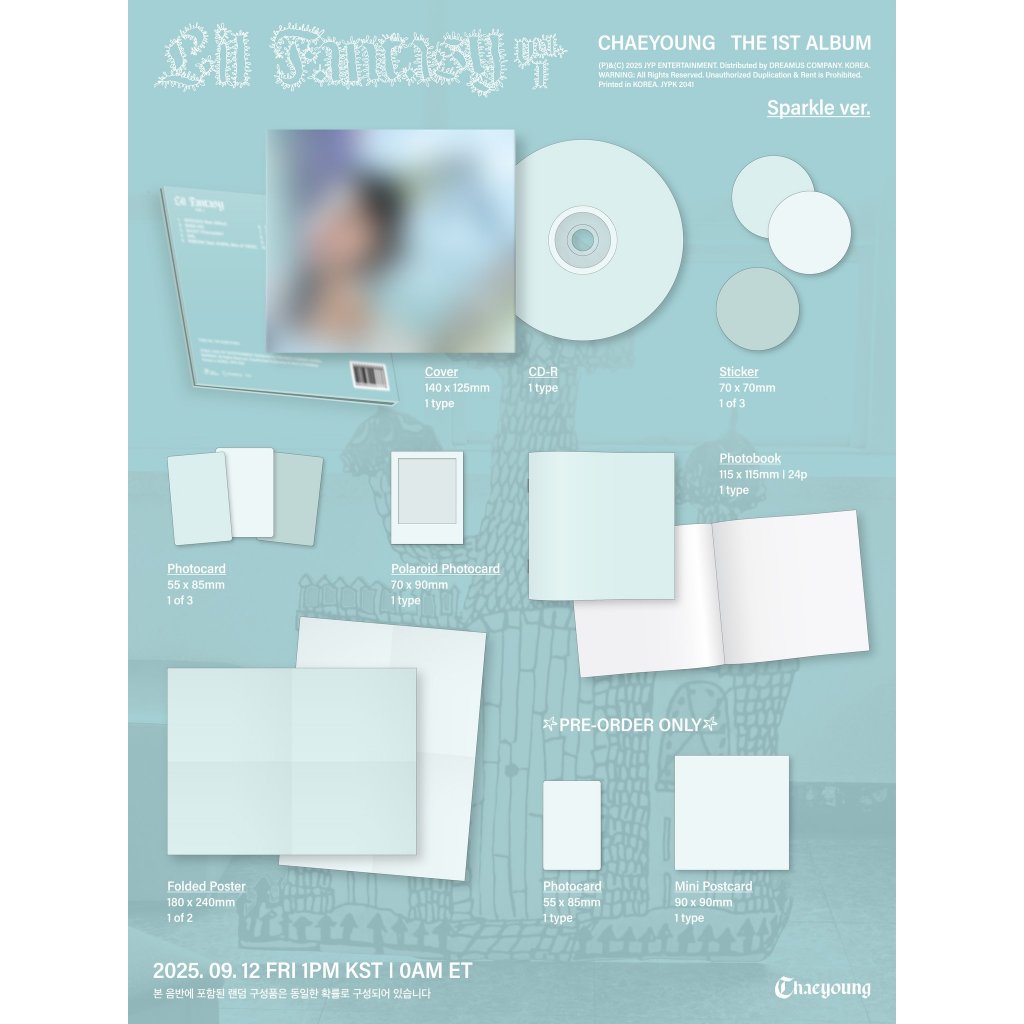 Detalhes do ( POB _ SPARKLE ver ) TWICE CHAEYOUNG THE FIRST ALBUM 