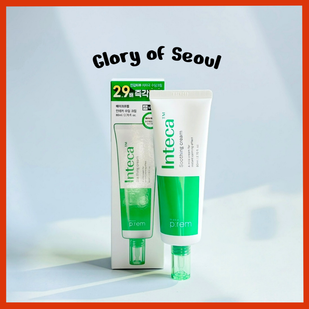 MAKE PREM INTECA Creme Calmante ,  | 2,9x Efeito Absorvedor E Mais Rápido , Extrato Avançado De Centella, 80ml