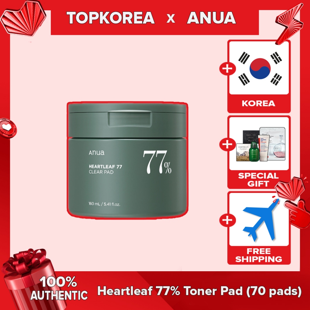 Anua Heartleaf 77 % Toner Pad (70 Almofadas) TOPKOREA Envio Da Coreia