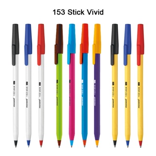 Caixa De Dúzia De Bastões MONAMI 153 (12 Unidades) 0.7 Mm , 1.0 E 153 Stick Vivid Dezena Caneta Esferográfica De [Fabric em Oferta na Shopee