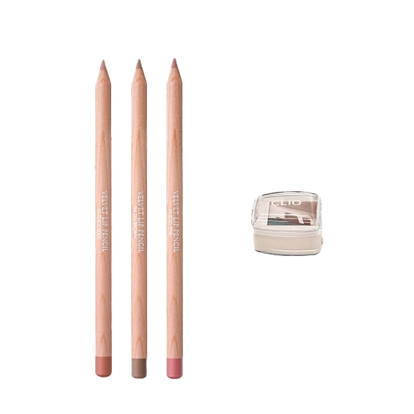 clio velvet lip pencil special set 4colors 1.45g - Beauty
