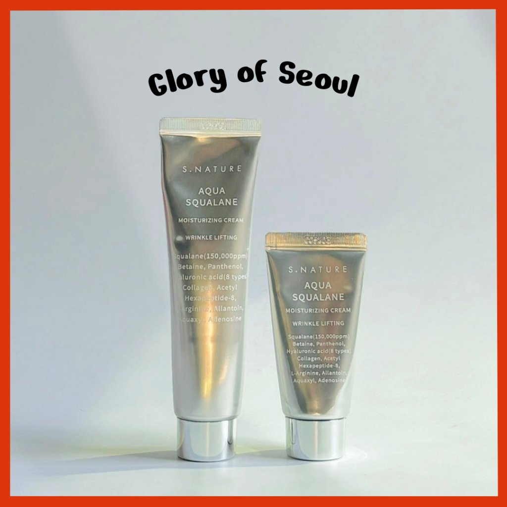 S.NATURE Aqua Squalane Moisturizing Cream 60mL/30ML em Oferta na Shopee