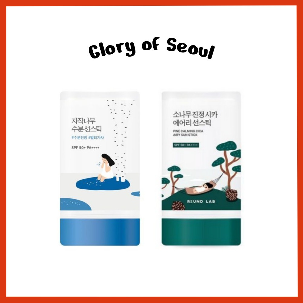 ROUND LAB Suco De Bétula Hidratante/Pinho Calmante Cica Airy Sun Stick , 19g (2 Tipos) | Fps 50 + PA + em Oferta na Shopee