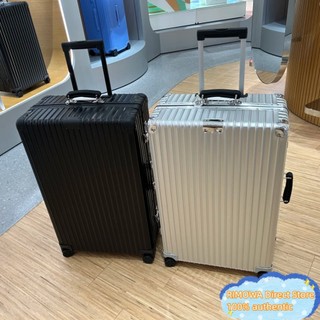 Rimowa Classic Check-In L (Opcional) Mala Xadrez Em Liga De Alumínio Preto Prateado 97373004