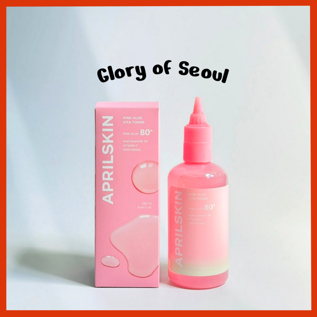 APRILSKIN Aloe Rosa Vitamina C Toner Suavizante & Brilhante, 250ml