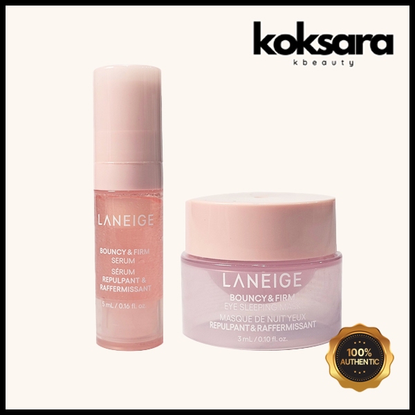 Laneige Bouncy & Firm sleeping Mask 3ml / Serum 5ml em Oferta na Shopee